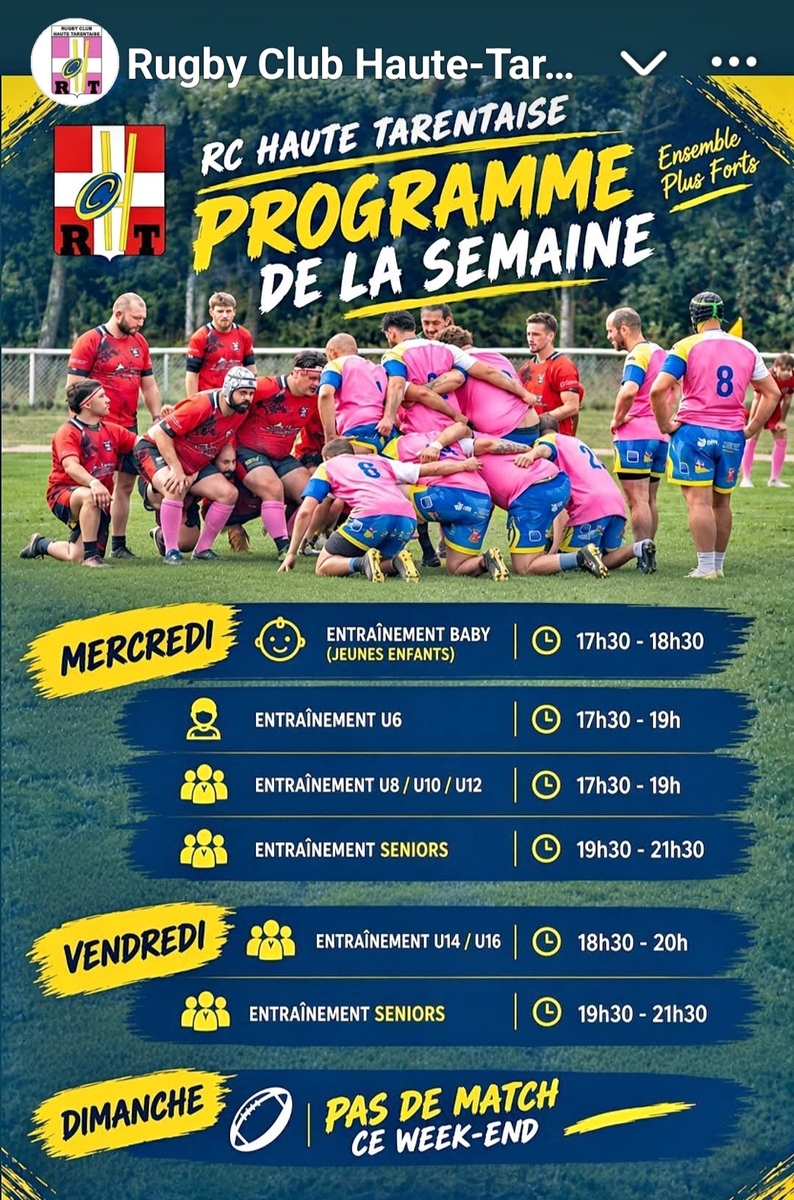 infos de la semaine